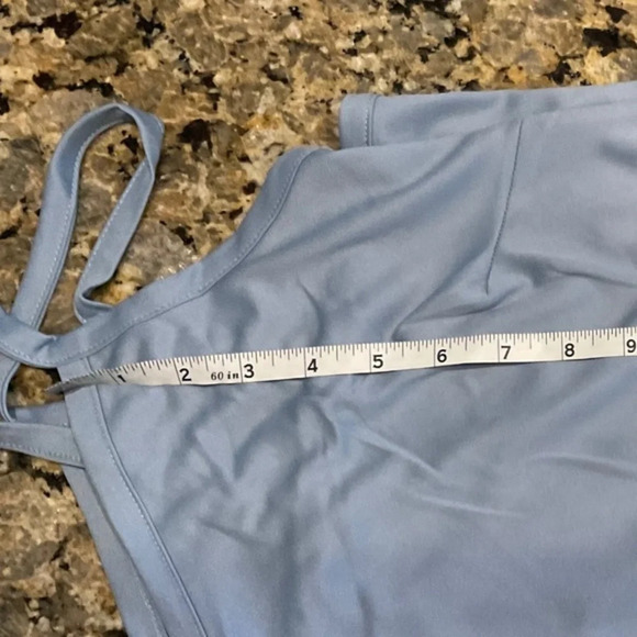 π NWT ~ ARNA YORK Vision Drape longline shirt steel blue in PLUS SIZE 20 π - Picture 9 of 11